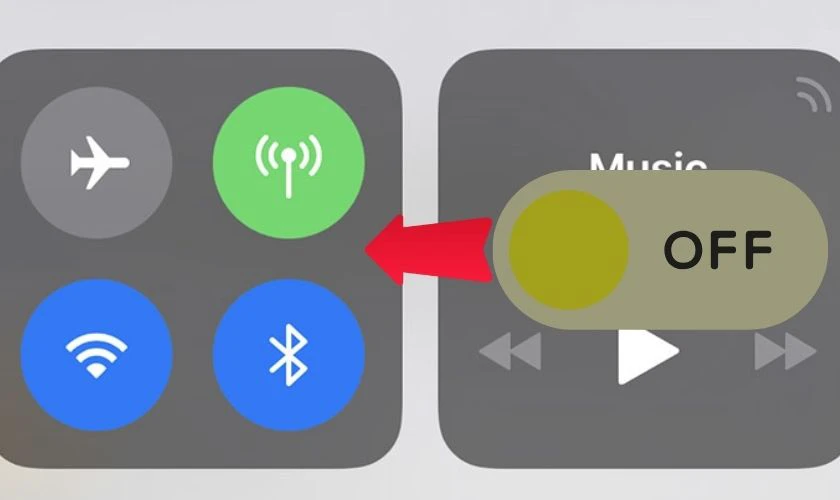 Tắt 4G/5G/Wi-Fi khi không sử dụng